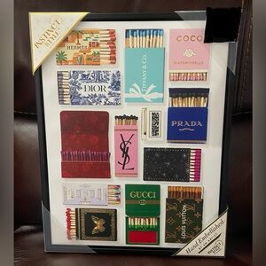 Designer Matchbox Canvas w/ Chanel, Prada, LV, YSL, Gucci, Hermes, Dior, Tiffany